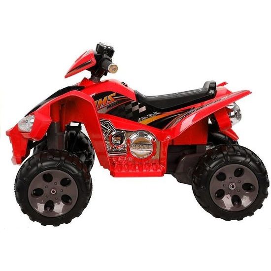 Dětská elektrická čtyřkolka AMS červená