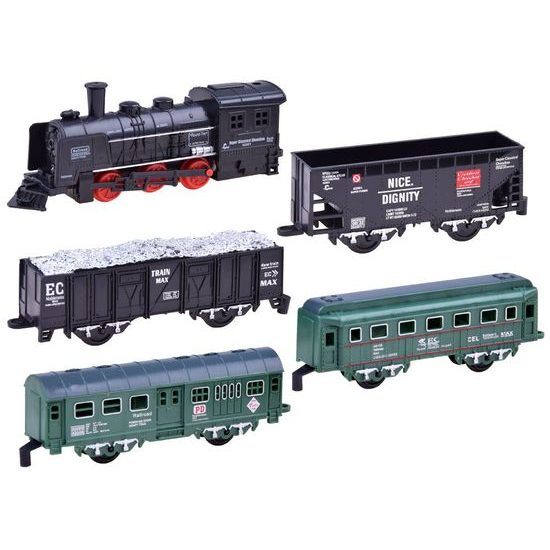 Mini vláčkodráha na baterie se světlem Rail King