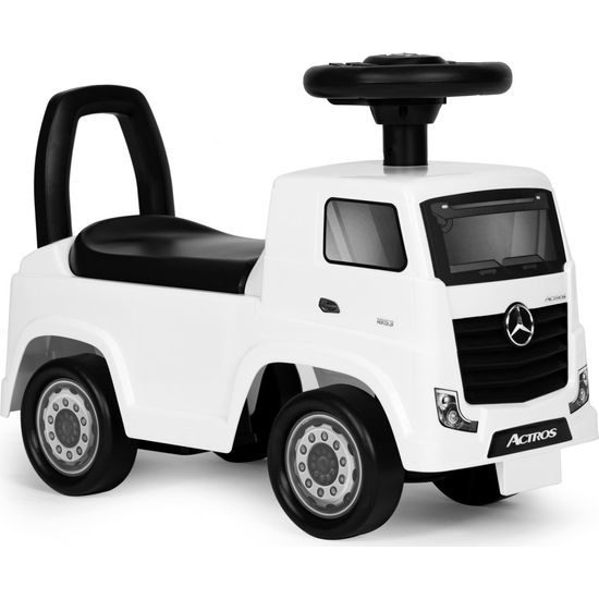 Dětské mini odrážedlo se zvuky Mercedes Actros - bílé