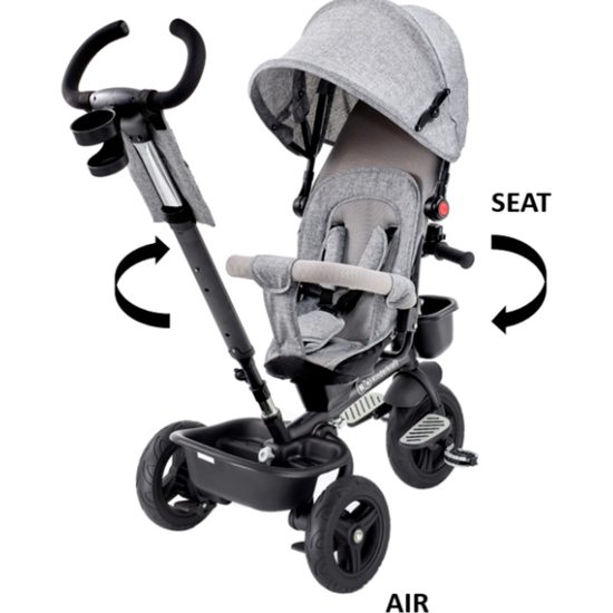 Tříkolka Kinderkraft AVEO šedá