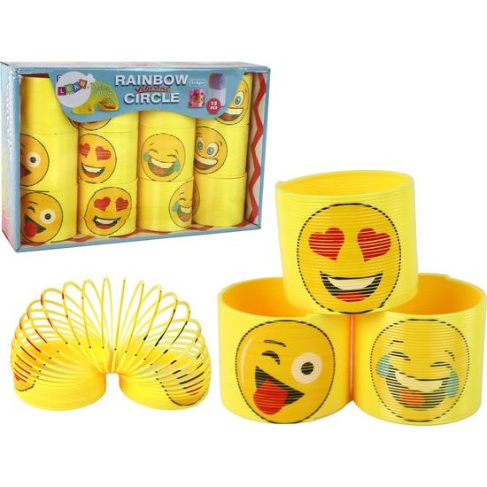 Dětská pružina žlutá s emotikony