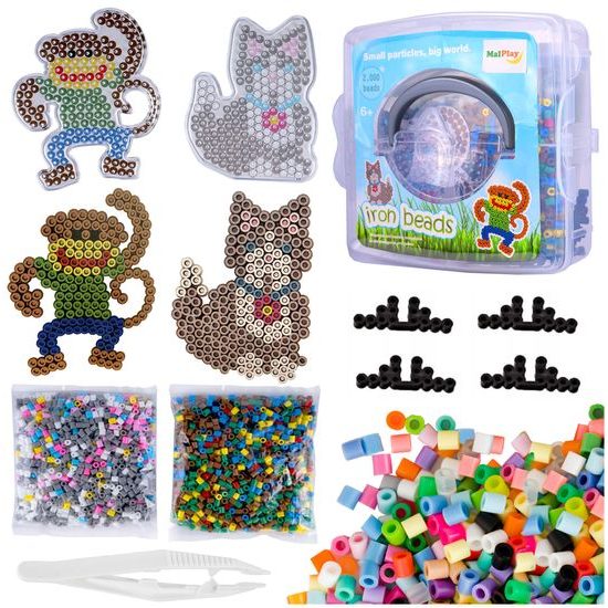 Korálky na žehlenie Zvieratká 2000 kusov