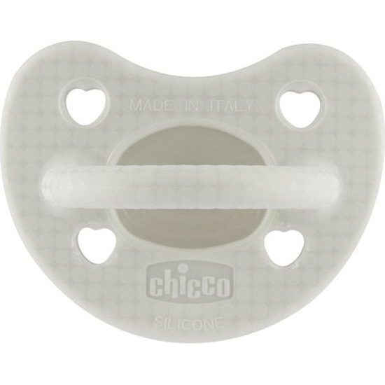 Dětský silikonový dudlík physio luxe 2-6m šedý