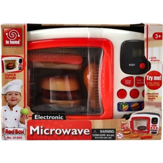 Mikrovlnná trouba elektronická - na baterie s doplňky