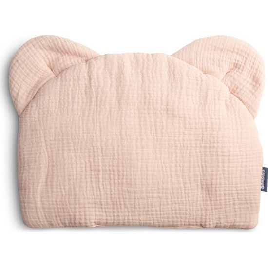 Mušelínová poduška do kočárku růžová