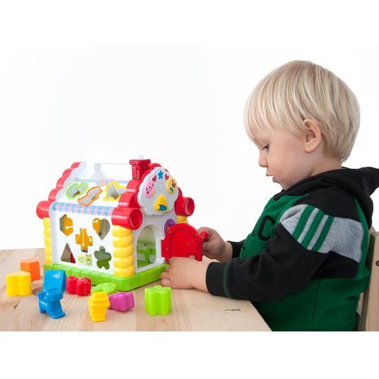 Huile Toys multifunkční vkládačka pro nejmenší se zvuky Domeček II