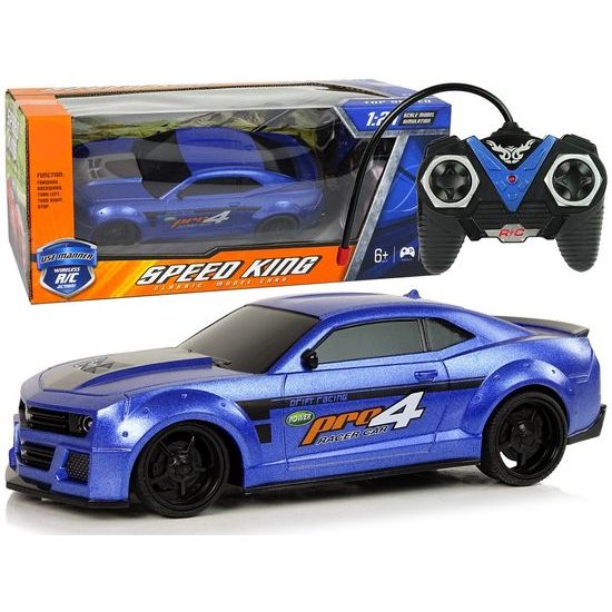 Závodní auto na dálkové ovládání Speed King S90 modré 1:24