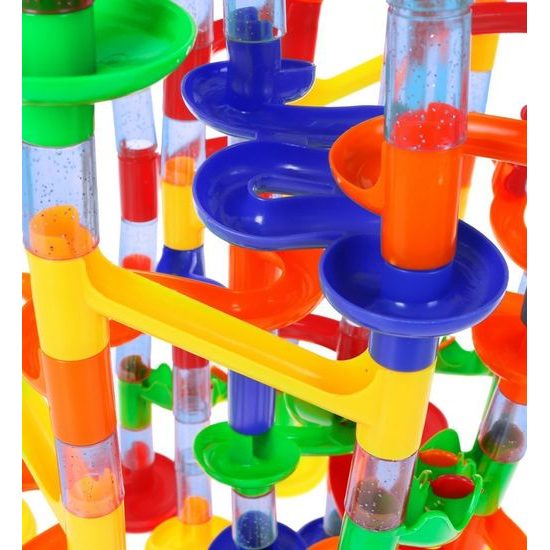 Majlo Toys dětská kuličková dráha 219 dílků Marble Race