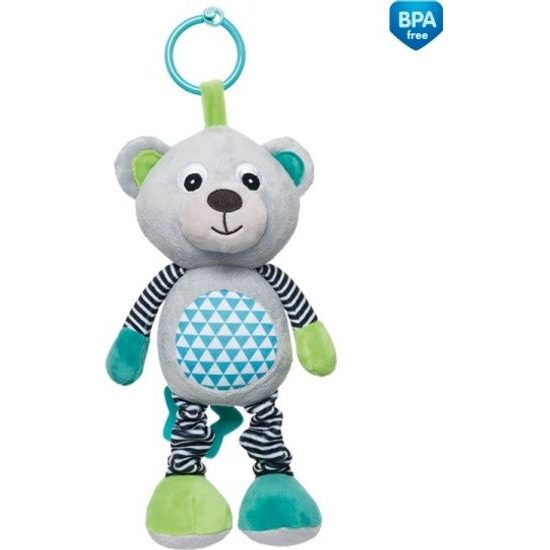 CANPOL 68/053 Plyšák s hrací skříňkou 0+ Medvídci šedý