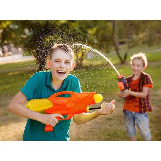 Dětská vodní pistole se zásobníkem 1200 ml Water Gun oranžová