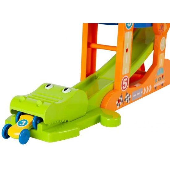 Skluzavka se 6 autíčky Krokodýl