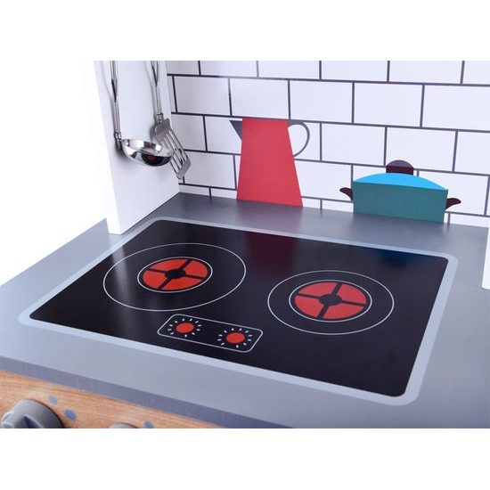 Dětská dřevěná kuchyňka s příslušenstvím Red Kitchen