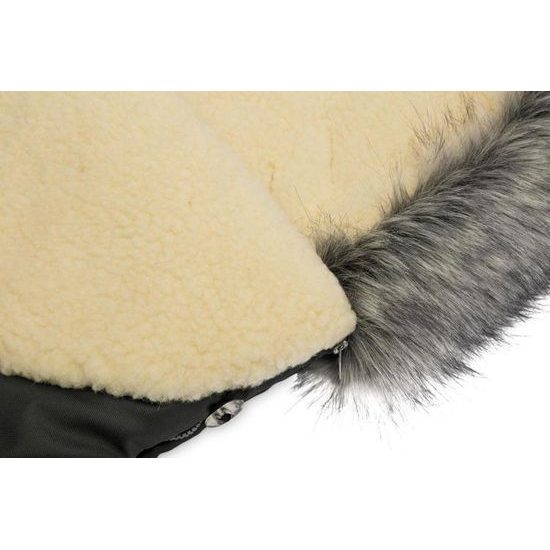 Zimní fusak do kočárku Eskimo grafitová/vlna