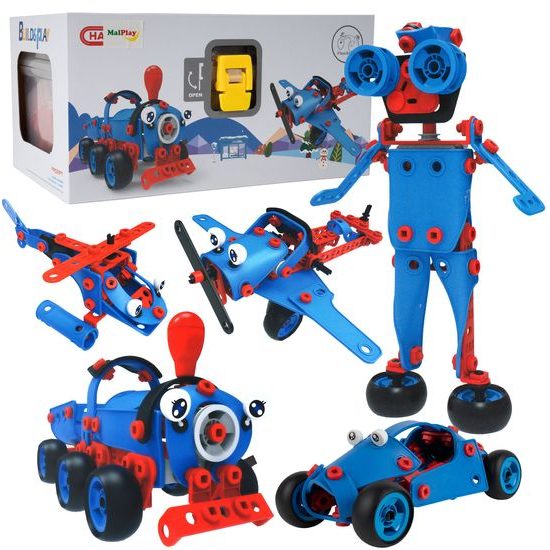 Konštrukčná stavebnica 6v1 Build Play 142 dielikov