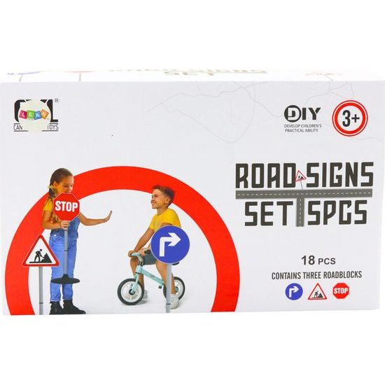 Detské dopravné značky 76 cm Road Signs - 3 kusy