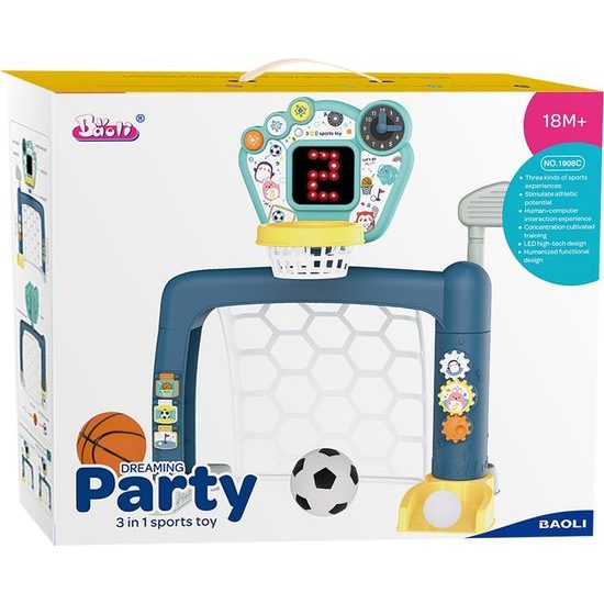 Sada 3v1 arkádové hry pro nejmenší- golf, basketbal a fotbal