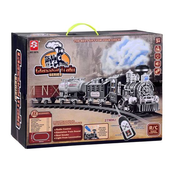 Vláčkodráha na baterie s kouřovými efekty a dálkovým ovládáním Classical Train