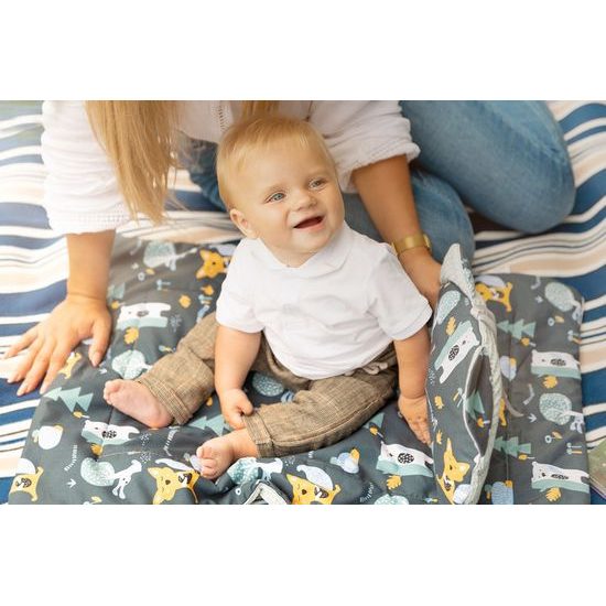 Souprava do kočárku Wafel boho růžová