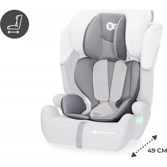Autosedačka Kinderkraft Comfort Up 2023 i-Size 9-36 kg šedá
