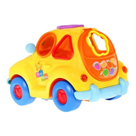 Huile Toys multifunkční vkládačka autíčko se světlem a zvukem Fruit Car