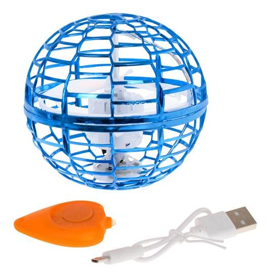 Létající koule s dálkovým ovladačem Flying Spinner - modrá