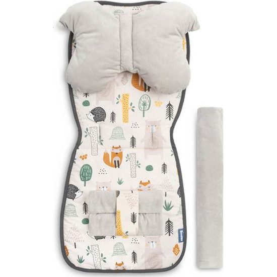 Sada podložky do kočárku deluxe lesní svět