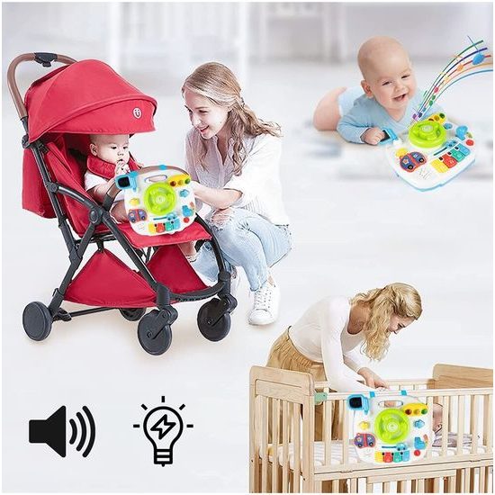 Edukačný stolček s klavírom a volantom 2v1 Drive Table