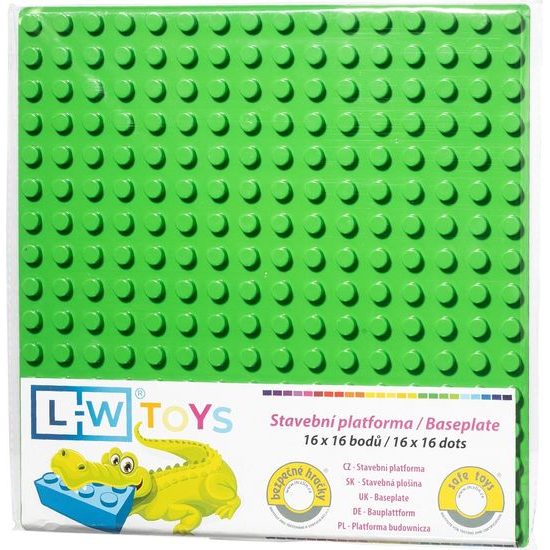 Podložka na stavění JUNIOR zelená 16x16 bodů