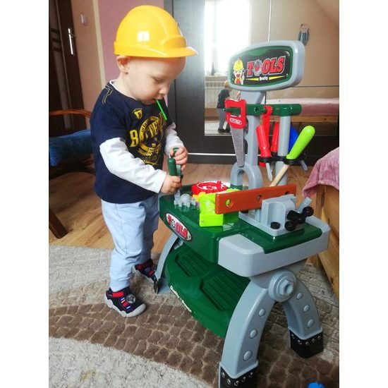 Dětský pracovní stůl s helmou Super Tools