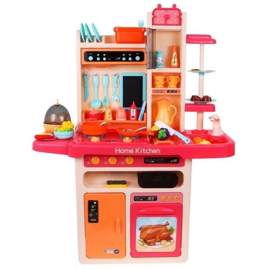 Doris dětská kuchyňka XXL se zvuky a tekoucí vodou - růžová