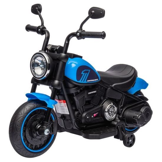 Dětská elektrická motorka Faster - modrá