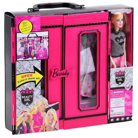 Panenka se šatníkem a doplňky Beauty Belle