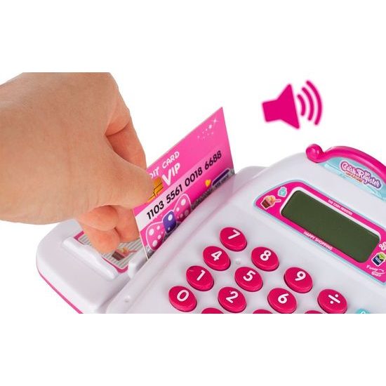 Dětská elektronická pokladna s vozíčkem a LED displejem