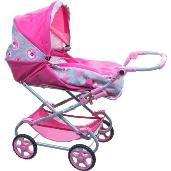 Kočárek Daria III hluboký trojkombinace pro panenky - mix barev