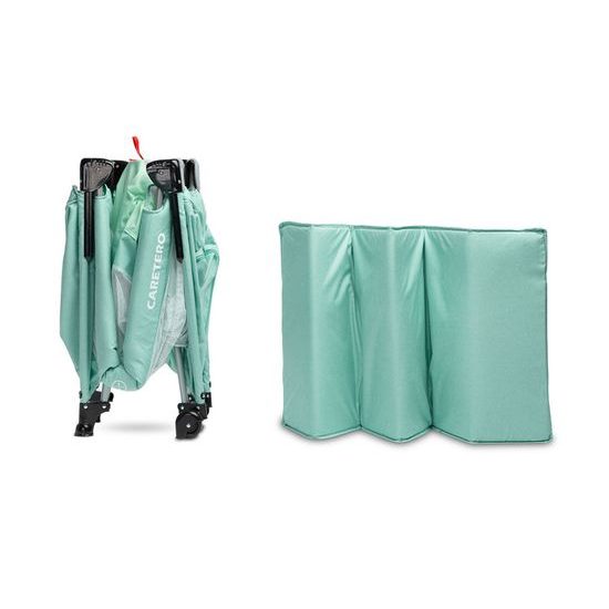 Dětská cestovní postýlka CARETERO ESTI se stahovací bočnicí mint