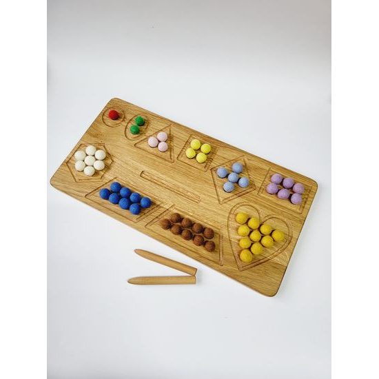 Deska - sled tvarů s narůstajícím množstvím