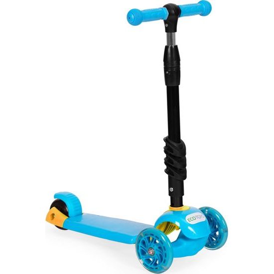 Ecotoys dětská koloběžka se svítícími koly Bedrunka modrá 5v1