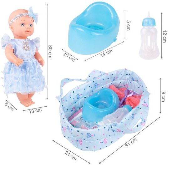 Panenka Sweet Doll 30 cm s nosítkem a dalším příslušenstvím