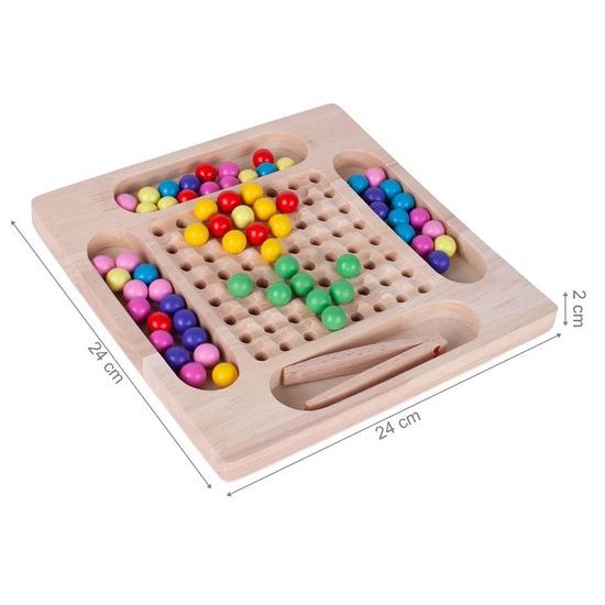 Dřevěná kuličková vkládačka pro děti Rainbow Ball