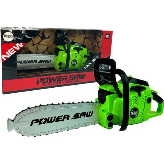 Dětská motorová pila zelená