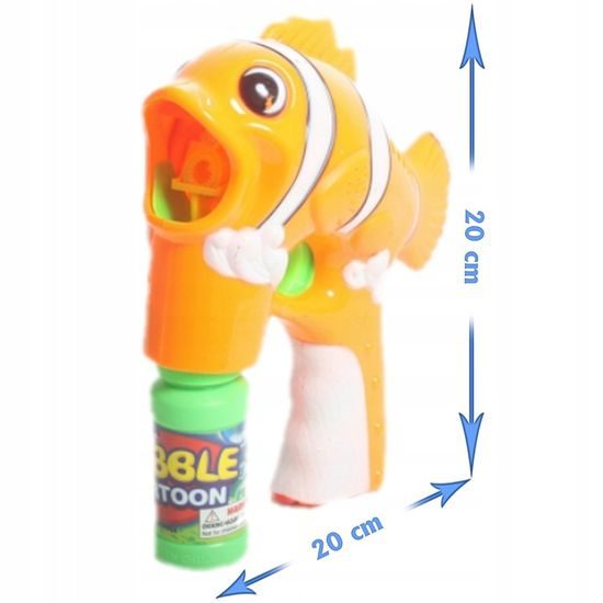 Bublifuk na baterie Rybka oranžová