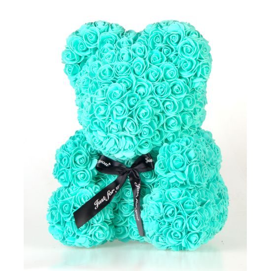 Medvídek z růží mintový Rose Bear 40 cm