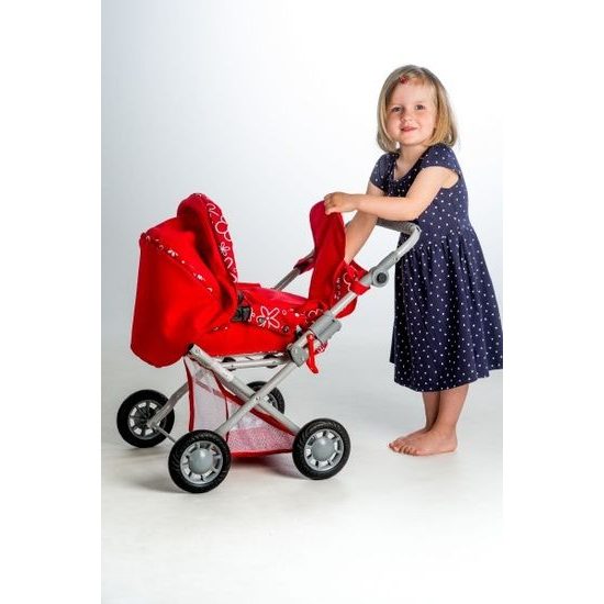 Kočárek Magda trojkombinace pro panenky - mix 2 barvy