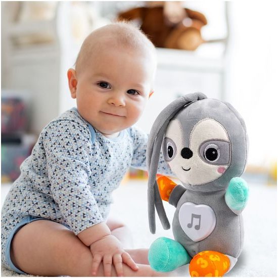 Interaktivní plyšový lenochod na baterie Little Animal