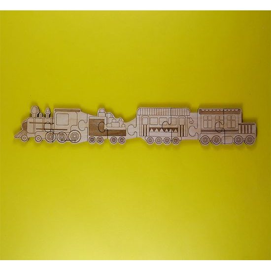 Vlak - magnetické puzzle 8 dílků