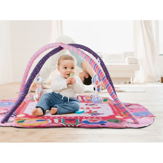 Hrací deka 3v1 se 30 míčky Game Carpet růžová