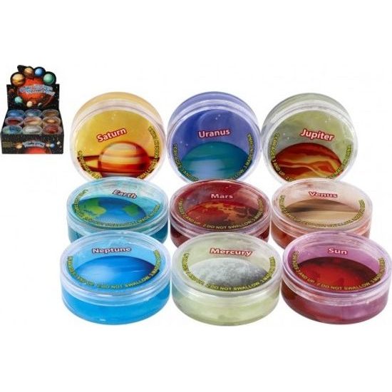 Sliz - hmota planety sluneční soustava - mix barev