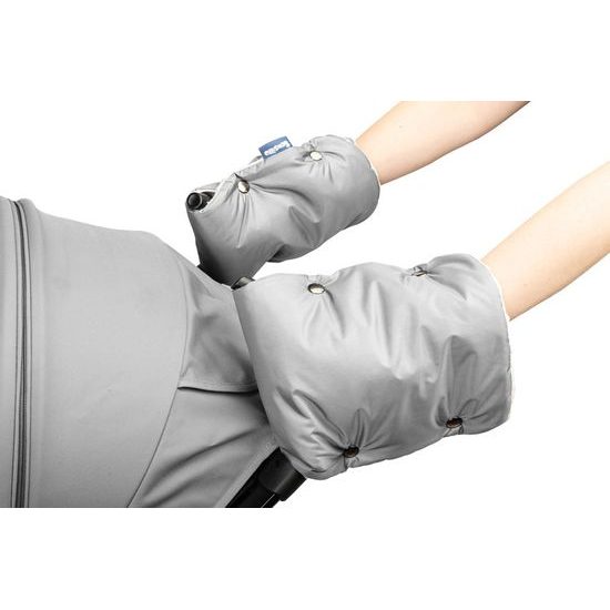 Rukávník na kočárek Minky šedý