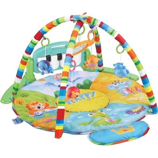 Haunger hrací deka XXL se 2 hrazdami a piankem Happy Zoo