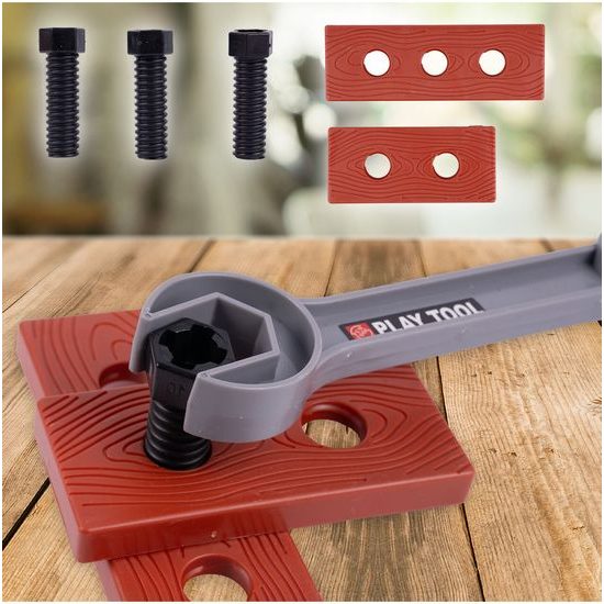 Sada dětského nářadí s helmou Malý opravář